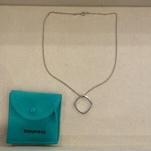 Tiffany silver pendant necklace
